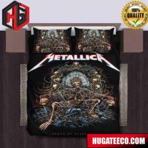 Metallica Crown Of Barbed Wire Celebration The Band’s Latest Full-Length Release 72 Seasons By Milestsang Luxury Bedding Set