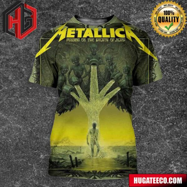 Metallica Feeding On The Wrath Of Man All Six Fifth Member Exclusive Limited Edition In The Met Store Merchandise 72 Seasons All Over Print Shirt