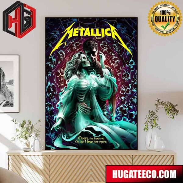 Metallica Misery She Loves Me Oh But I Love Her More All Six Fifth Member Exclusive Limited Edition Poster Merchandise 72 Seasons Home Decor Poster Canvas