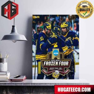 Michigan Hockey Defeats Michigan State 5-2 Heads To Record 28th NCAA Frozen Four Poster Canvas