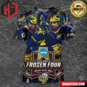 Michigan Hockey Defeats Michigan State 5-2 Heads To Record 28th NCAA Frozen Four 3D T-Shirt