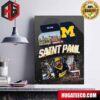 Michigan Hockey Wins And Is Heading Back To NCAA 2024 Men’s Frozen Four Saint Paul Mn Poster Canvas