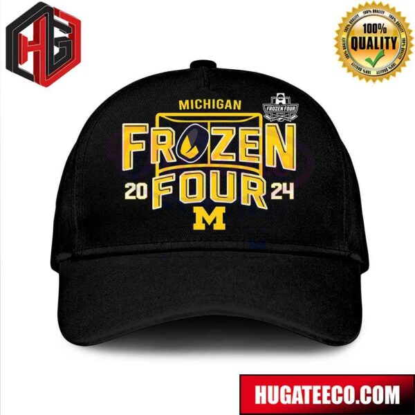 Michigan Wolverines 2024 NCAA March Madness Frozen Four Mens Hockey Hat-Cap