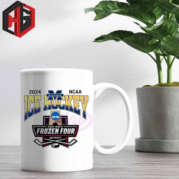 Michigan Wolverines 2024 NCAA Ice Hockey Frozen Four Ceramic Mug