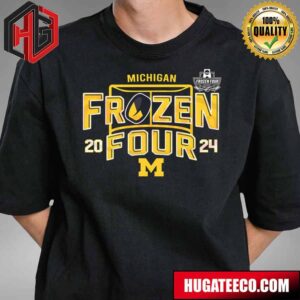 Michigan Wolverines 2024 NCAA March Madness Frozen Four Mens Hockey T-Shirt