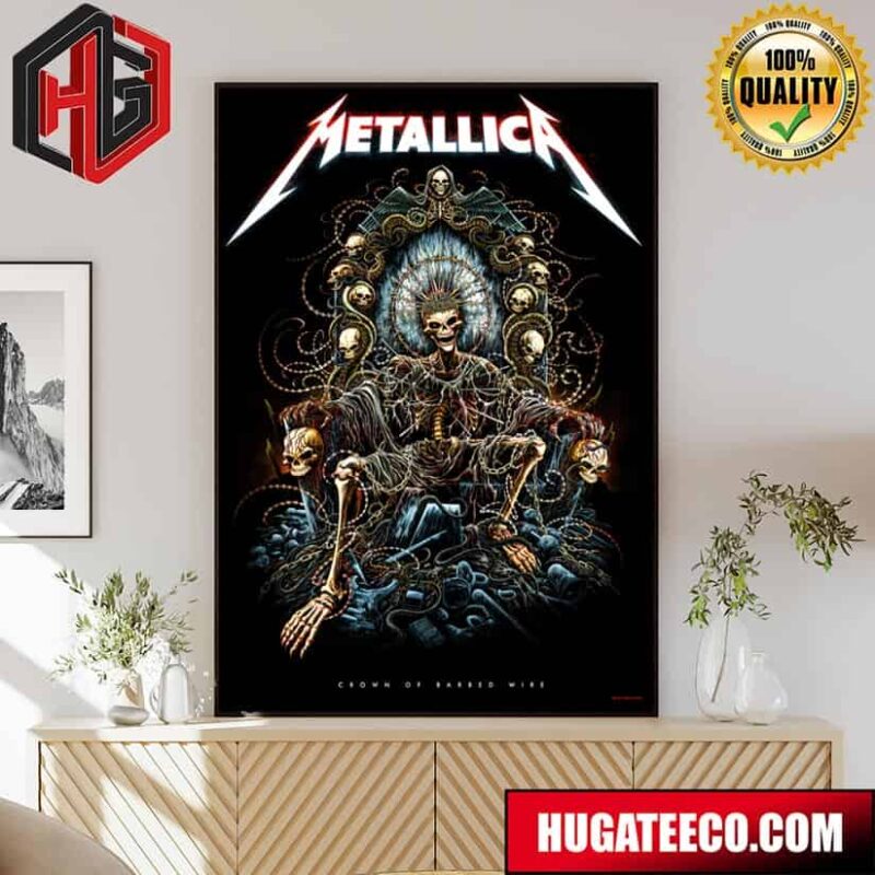 Miles Tsang’s Crown Of Barbed Wire Poster The Met Store Metallica Merchandise Exclusive To Fifth Members Poster Canvas