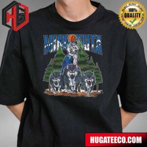 Minnesota Timberwolves Skeleton Basketball T-Shirt