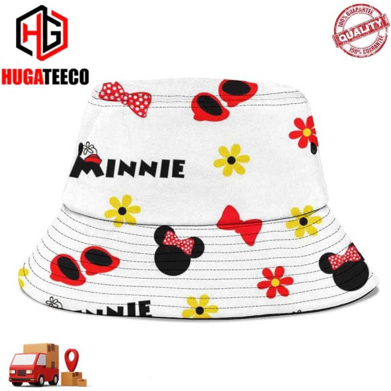 Minnie Mouse Disney Sets For Kids Summer Headwear Bucket Hat-Cap For Family