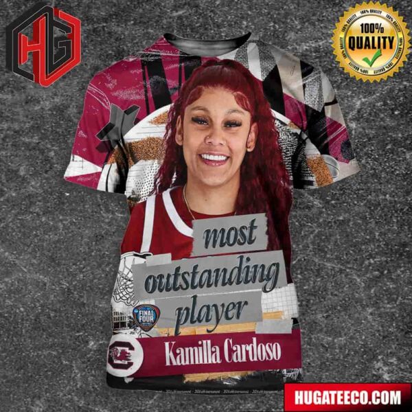 Most Outstanding Player Kamilla Cardoso NCAA March Madness 3D T-Shirt