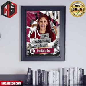 Most Outstanding Player Kamilla Cardoso NCAA March Madness Poster Canvas