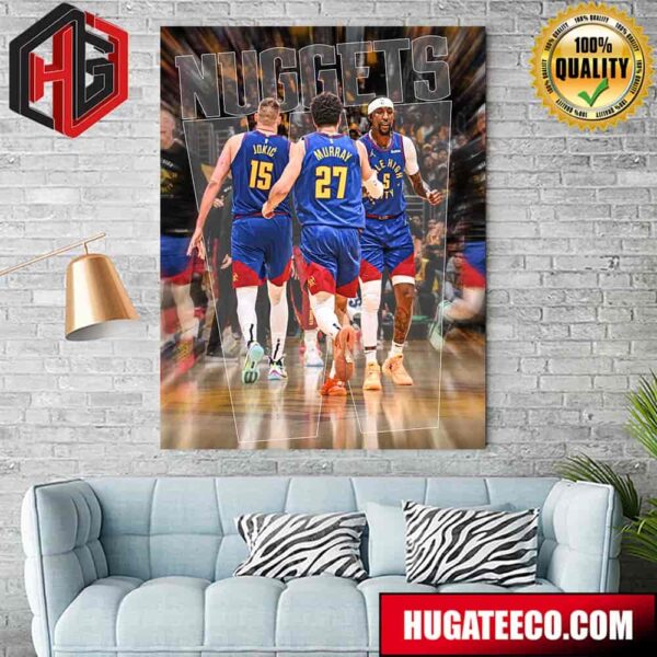 NBA Trio Denver Nuggets Poster Canvas