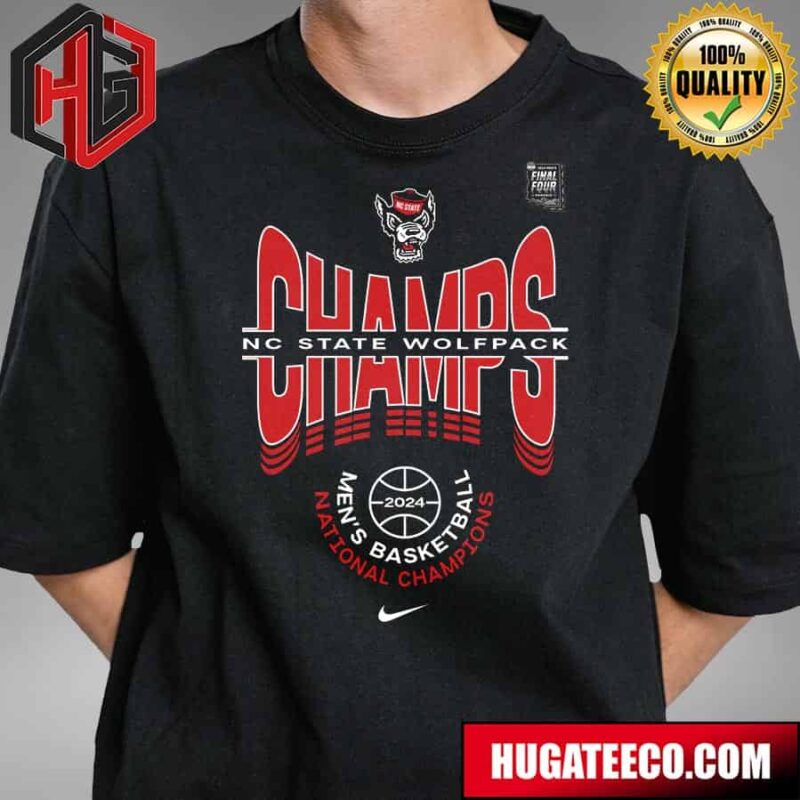 NC State Wolfpack Nike 2024 NCAA Men?s Basketball National Champions March Madness Merchandise T-Shirt