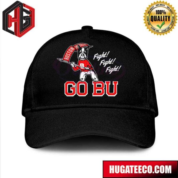 NCAA Frozen Four Mens Hockey 2024 Boston University Terriers Fight Fight Fight Go Bu Hat-Cap