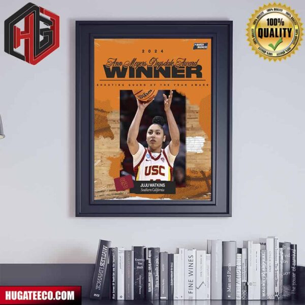 NCAA March Madness The Ann Meyers Drysdale Shooting Guard Of The Year Award Winner Is Juju Watkins Southern California Poster Canvas