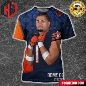 NFL Draft 2024 New Home For Rome Odunze Chicago Bears All Over Print Shirt