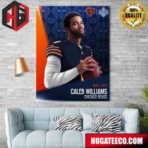 2024 NFL Draft Qb Usc Caleb Williams Chicago Bears Poster Canvas