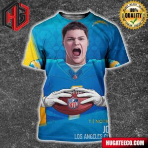 NFL Draft 2024 T Notre Dame Joe Alt Los Angeles Chargers All Over Print Shirt