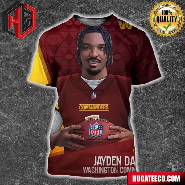 NFL Draft 2024 The New Qb In The Dmv Jayden Daniels Washington Commanders All Over Print Shirt