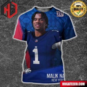 NFL Draft 2024 Wr Lsu Malik Nabers New York Giants All Over Print Shirt