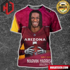 NFL Draft 2024 Wr Ohio State Marvin Harrison Jr Arizona Cardinals All Over Print Shirt