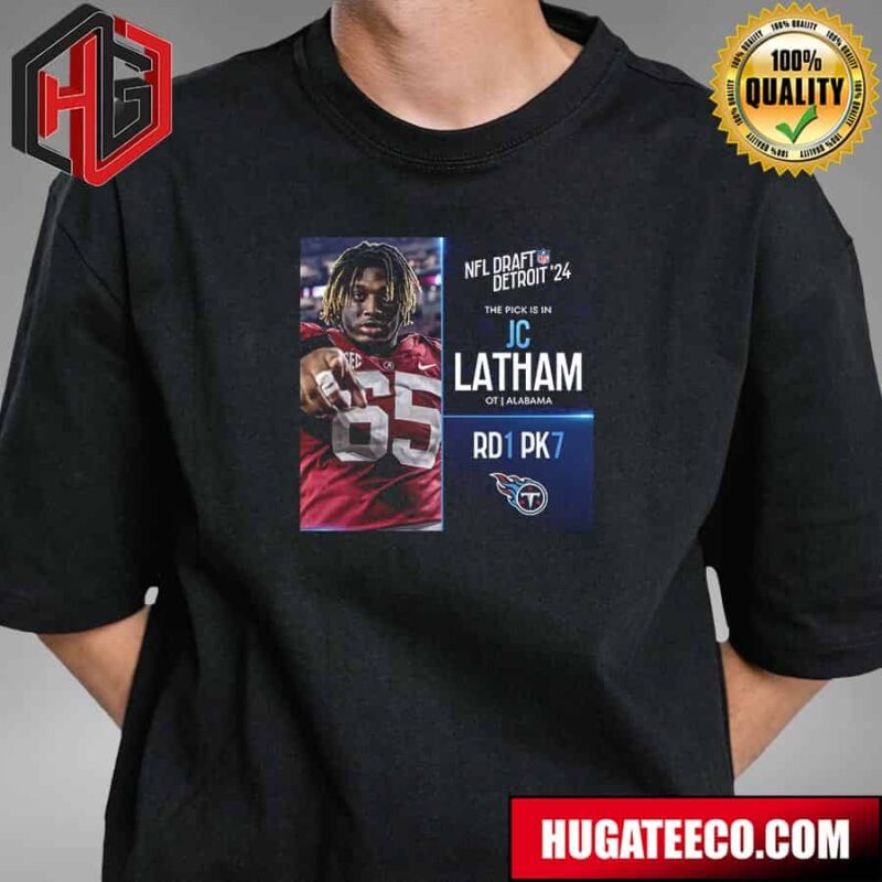 NFL Draft Detroit 24 The Pick Is In Michael Penix Jr Of Tennessee Titans Qb Washington Picks 7 Round 1 T-Shirt