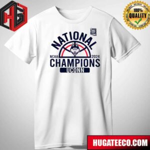 NCAA National Champions UConn Huskies 2024 Mens Basketball T-Shirt