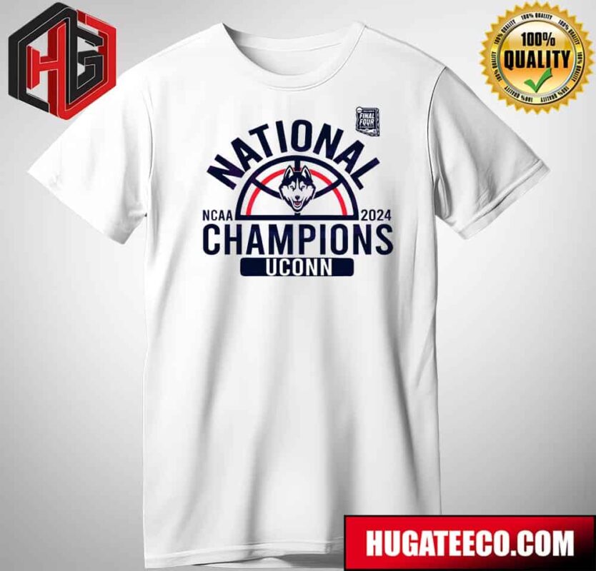 NCAA National Champions UConn Huskies 2024 Mens Basketball T-Shirt