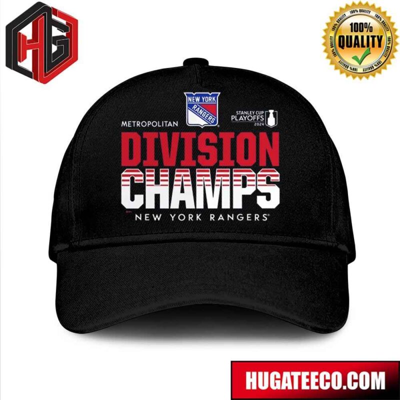 New York Rangers Fanatics Branded 2024 Metropolitan Division Champions Hat-Cap