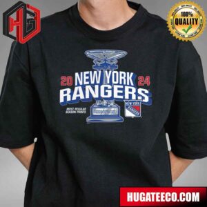 New York Rangers Fanatics Branded 2024 Presidents Trophy T-Shirt