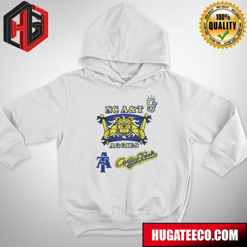 North Carolina A And T Aggies  Cactus Jack Goes Back To College Travis Scott X Fanatics X Mitchell And Ness With NCAA March Madness 2024 Merchandise Hoodie T-Shirt