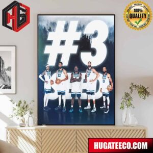 Number 3 Seed Full Steam Minnesota Timberwolves Poster Canvas