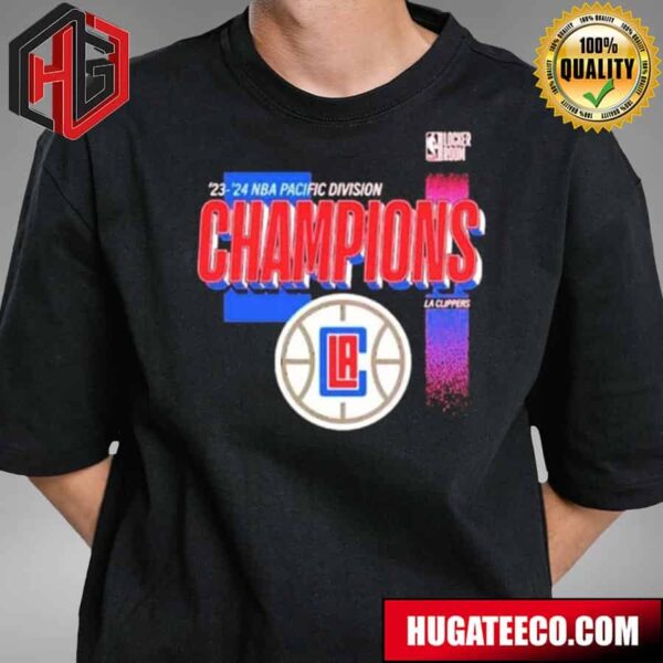 Official 2024 NBA Pacific Division Champions LA Clippers T-Shirt