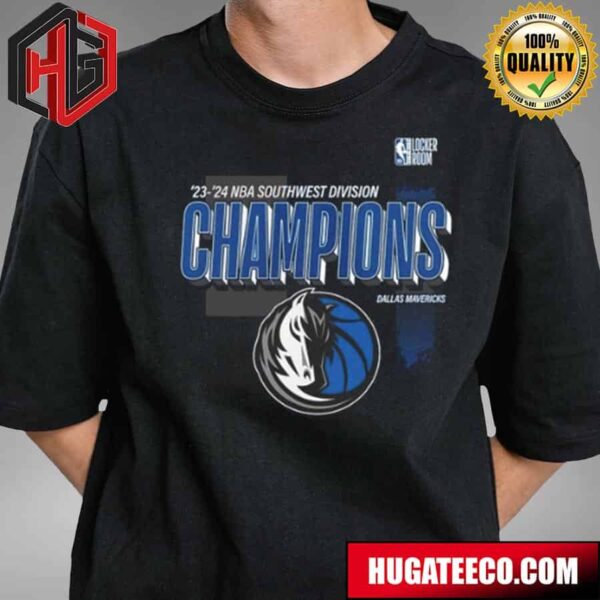 Official 2024 NBA Southwest Division Champions Dallas Mavericks T-Shirt