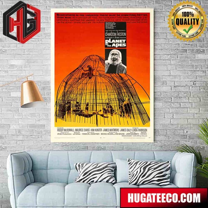 Official Poster For King Dom Of The Planet Of The Apes Poster Canvas