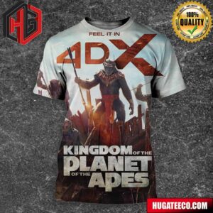 Official Poster For Kingdom Of The Planet Of The Apes Releasing In Theaters On May 10 3D T-Shirt