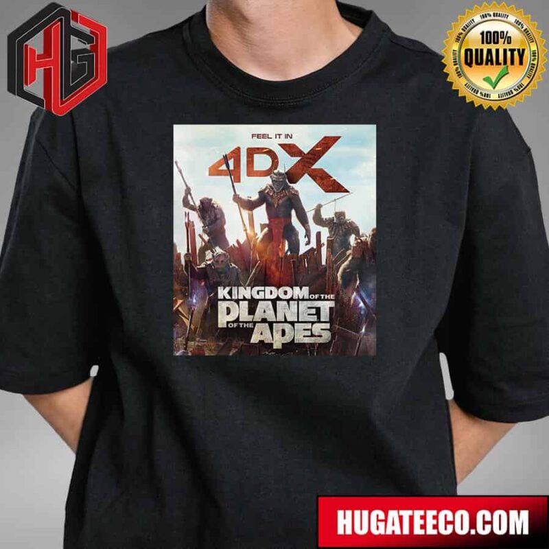 Official Poster For Kingdom Of The Planet Of The Apes Releasing In Theaters On May 10 T-Shirt