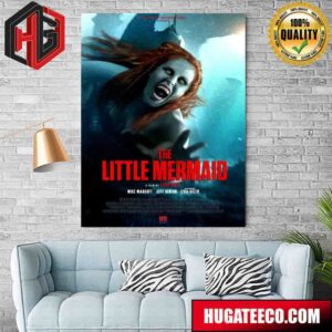 Official Poster For The Little Mermaid Horror Film Poster Canvas
