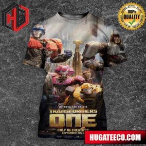 Official Poster For Transformer One Winters The Origin Only In Theatres On September 2024 All Over Print Shirt