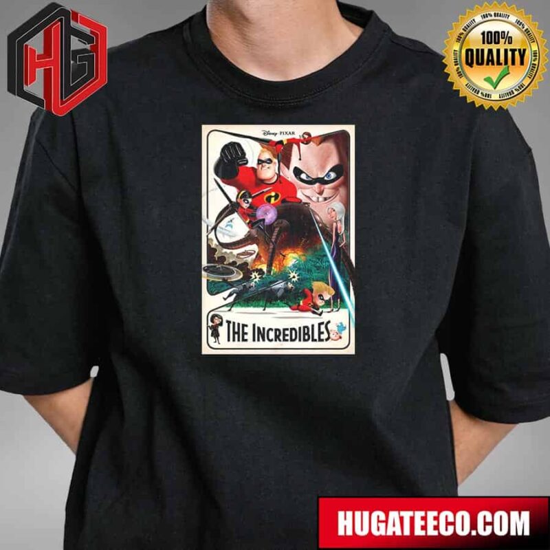 Officially Licensed Poster For Pixar The Incredibles Celebrating Its 20th Anniversary T-Shirt