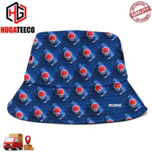 Pepsi Pattern Blue Background Summer Headwear Bucket Hat-Cap For Family