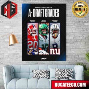 Per Pff’s Draft Tracker A-Draft Grades NFL Poster Canvas