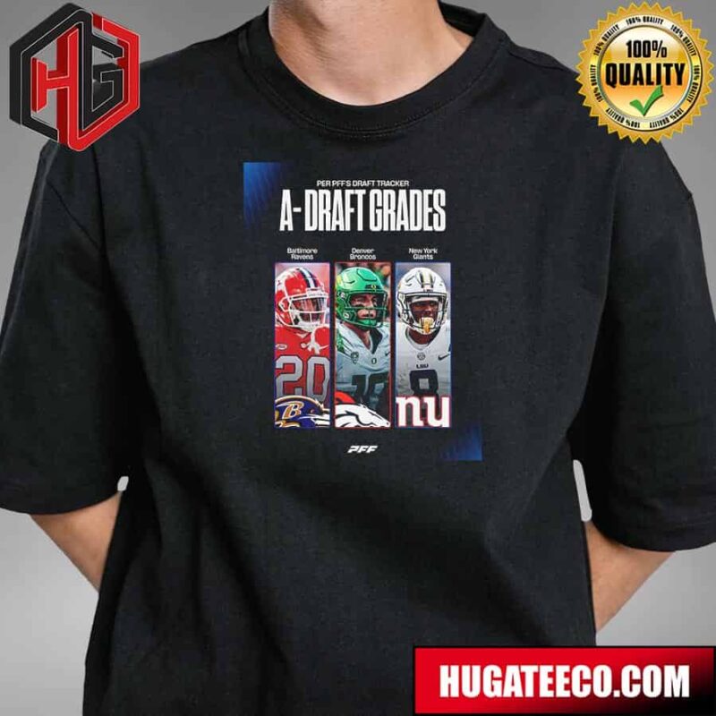 Per Pff’s Draft Tracker A-Draft Grades NFL T-Shirt