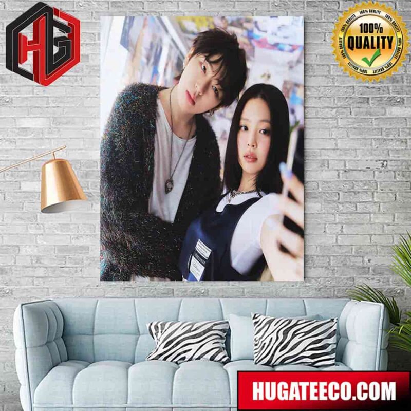 Poster For Spot By Zico And Blackpink’s Jennie Poster Canvas