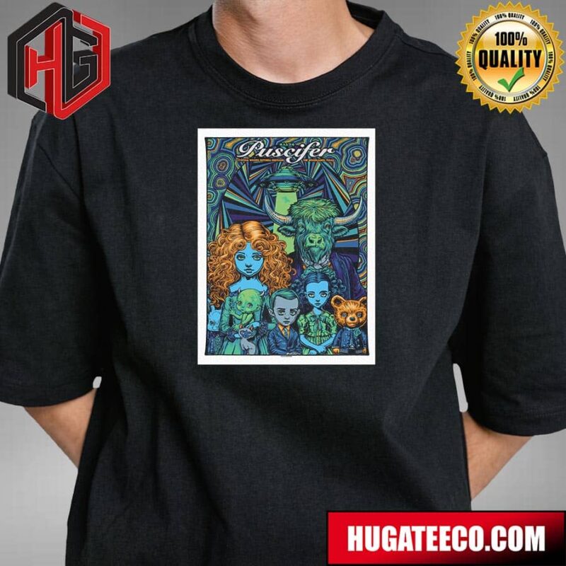 Puscifer Poster For The Woodlands Tx Is Designed By Todd Slater T-Shirt