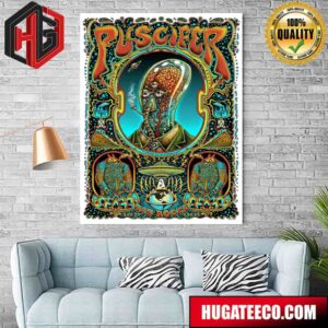 Puscifer Show Tonight’s Poster For Morrison Co On April 25-26th 2024 Limited Edition Poster Canvas