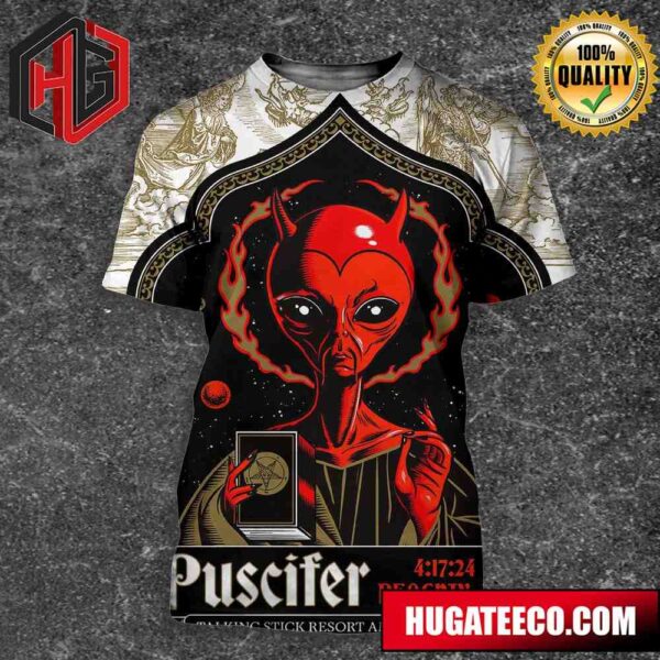 Puscifer Talking Stick Resort Amphitheatre At Phoenix Az On April 17th 2024 All Over Print Shirt