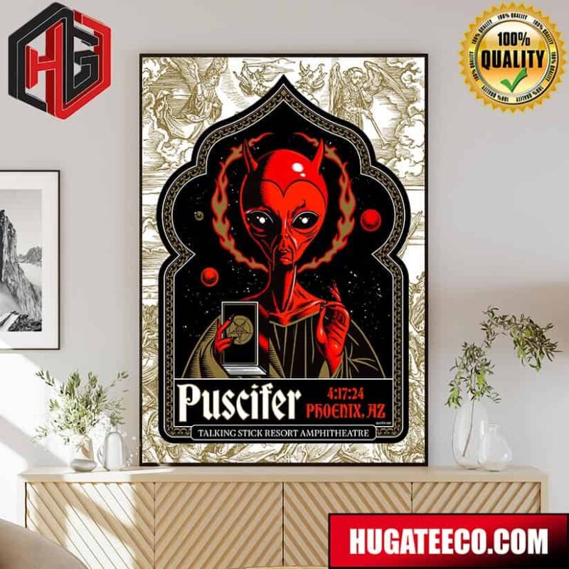 Puscifer Talking Stick Resort Amphitheatre At Phoenix Az On April 17th 2024 Poster Canvas