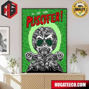 Pusscifer Show Poster For Los Angeles Ca Is Designed By Mark Dean Veca Home Decor Poster Canvas