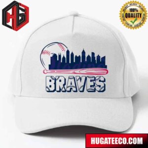 Retro Atlanta Braves Baseball City Skyline  Hat-Cap
