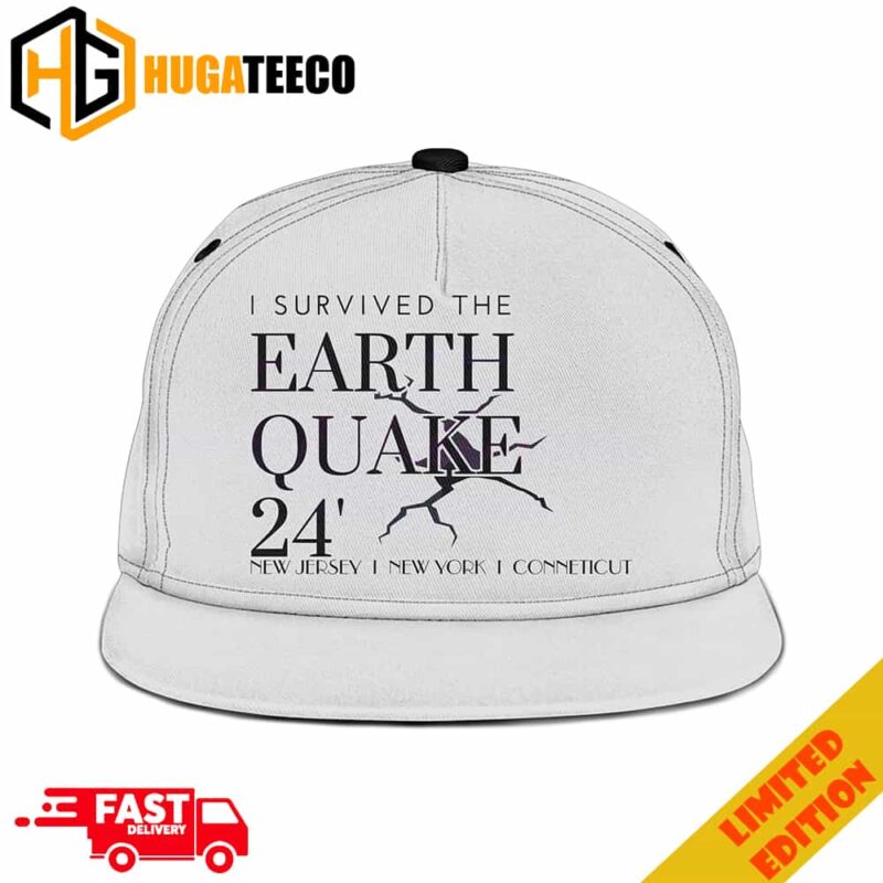 Retro I Survived The Earthquake 24 Classic Hat-Cap Snapback